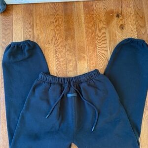 Essentials Black Men's Sweatpants with Drawstring